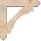 Ekena Millwork Merced Arts and Crafts Smooth Bracket w/ Offset Brace, Douglas Fir, 7 1/2"W x 36"D x 36"H BKT0806X36X36MRC03SDF - alternate 4